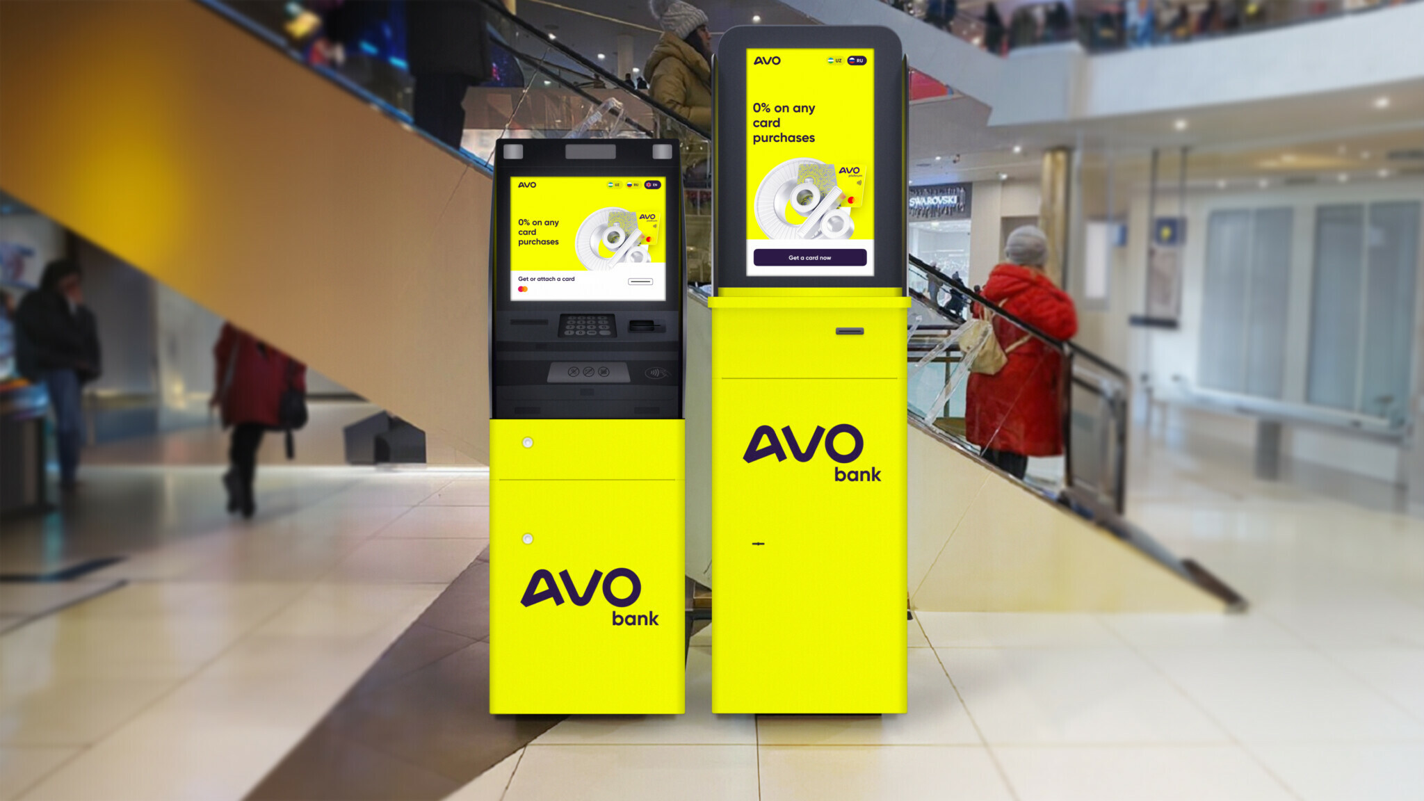 ATM and cartomat interface for AVO digital bank – Right Studio