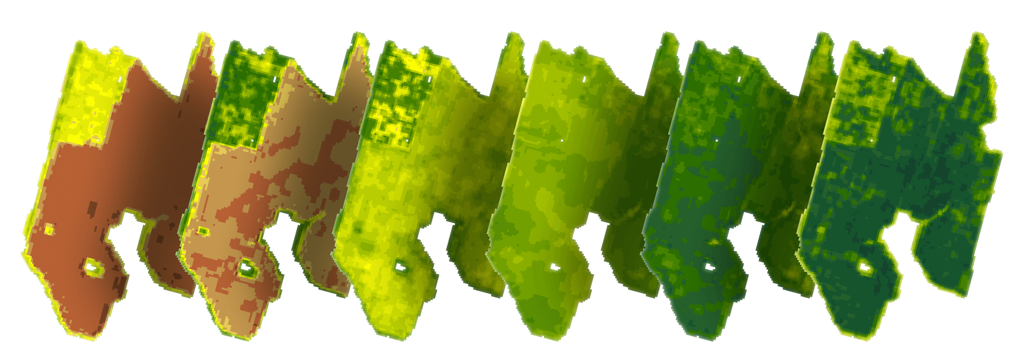 Графическое отображение состояния полей, разработка сайта Onesoil